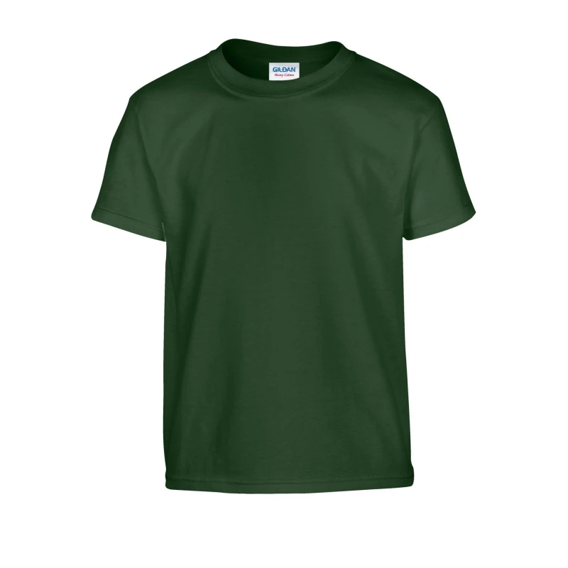 Image of Gildan Heavy Cotton T-Shirt in Dark Green Size: Small Dark Green Unisex S