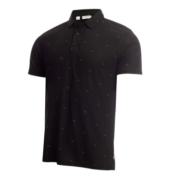 Image of Calvin Klein Golf Polo Shirt - Black/Charcoal