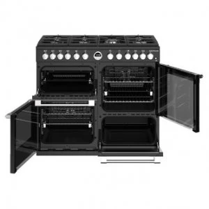 Image of Stoves 444444491 Sterling S1000DF 100cm Dual Fuel Range Cooker in Blac