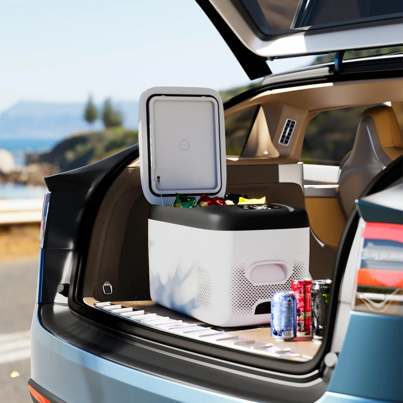 Image of Kabinet UK 23L Compressor Car Refrigerator with Display Whiteblack unisex One size