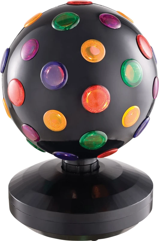 Image of Multi Colour Rotating Spinning LED Bright Disco Party Ball ELV-098108 Disco Light