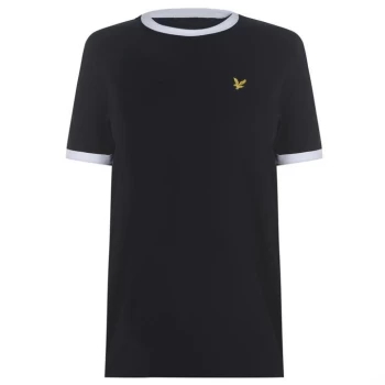 Image of Lyle and Scott Ringer T-Shirt - Black