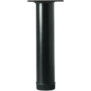 Image of Wickes Round Furniture Leg - Black 32 x 200mm