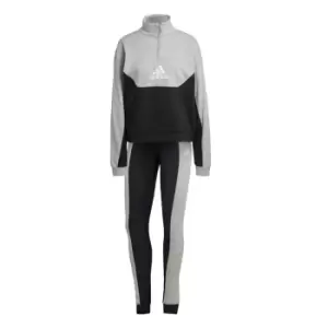 Image of adidas Half-Zip and Tights Tracksuit Womens - Black