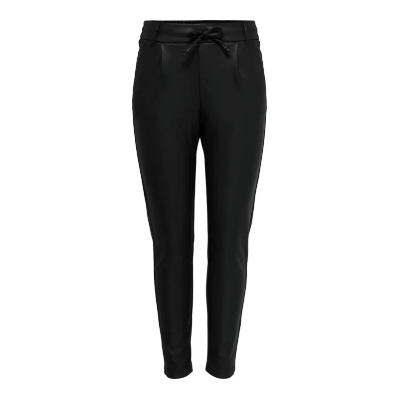 Image of Only Coated Slim Fit Trousers Black Women XS / L30;XS / L32;S / L30;S / L32;M / L30;M / L32;L / L30;L / L32;XL / L30;XL / L32