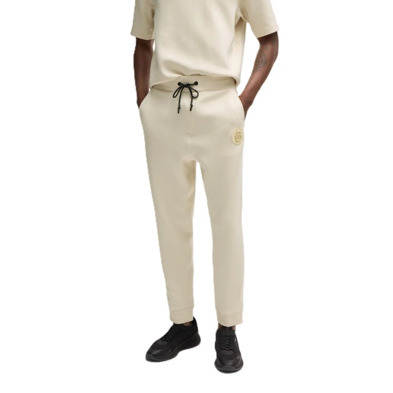 Image of Boss Mens Hadiko Bb Short Sleeve Polo Shirt Open White male L