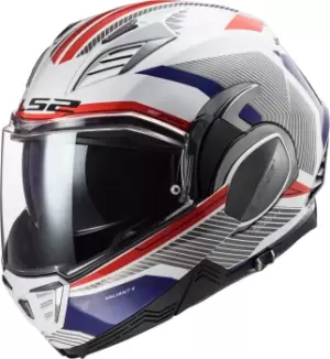 Image of LS2 FF900 Valiant II Revo Helmet, white-red-blue, Size S, white-red-blue, Size S