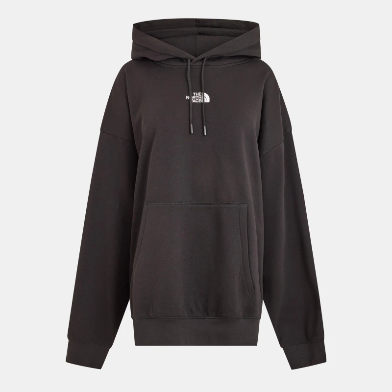 Image of The North Face Womens TNF Essential Oversized Hoodie Black female 16 (XL)