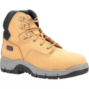 Image of Magnum Mens Precision Sitemaster Composite Toe Nubuck Leather Safety Boot (9 UK) (Honey)