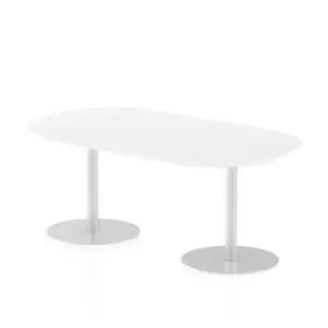 Image of Italia Poseur Boardroom Table 1800 Top 725 High White