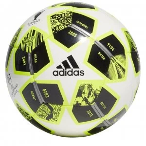 Image of adidas Football Uniforia Club Ball - White/Yellow