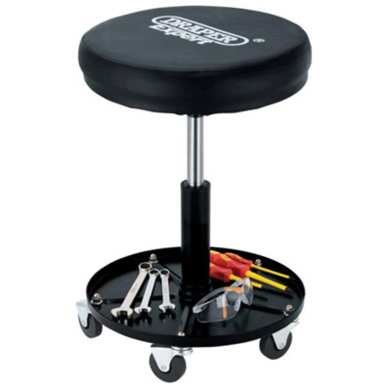 Image of Draper Expert Heavy Duty Rolling Work Stool 54216