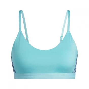 Image of adidas All Me 3-Stripes Sports Bra Womens - Mint Ton / White