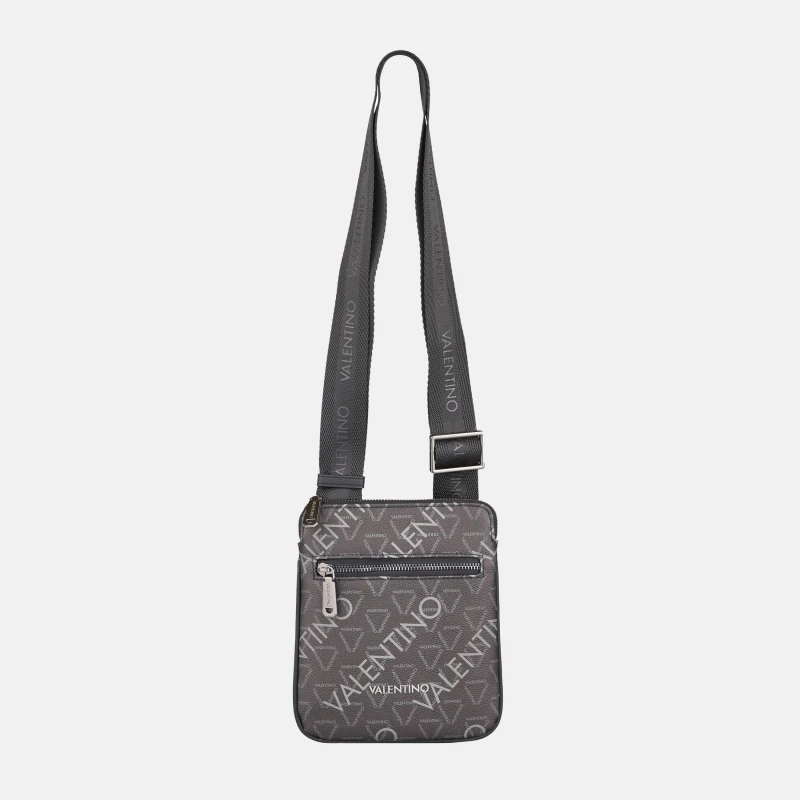 Image of Valentino Zefir Crossbody Bag Grey AOP male One Size
