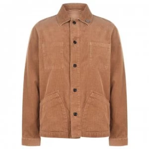 Image of Albam Utility Cord Overshirt - Tobacco