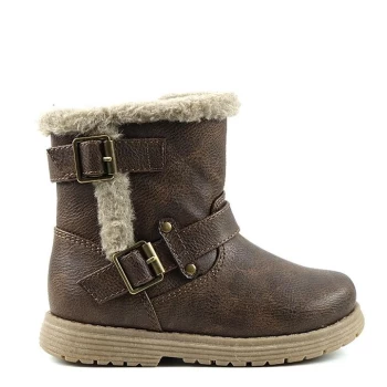 Image of Miso Faith Biker Boots Infant Girls - Brown