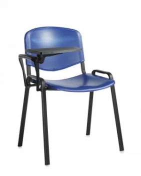 Image of Taurus plastic Meeting Room Room With Writing Tablet - Blue With Black