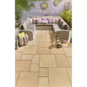 Image of Stylish Stone Chantry Paving Patio Kit 10.22 sqm Gold