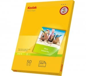 Image of Kodak A4 Photo Paper 50 Sheets