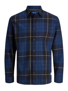 Image of JACK & JONES Slim Fit Poplin Shirt Men Blue