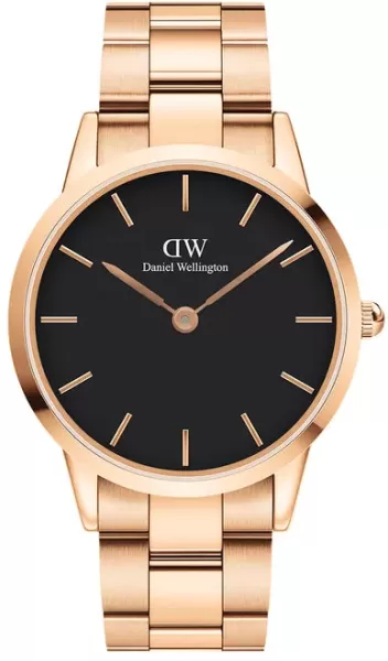 Image of Daniel Wellington Watch Iconic Link Black 40mm - Black