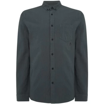 Image of Label Lab Curran Crinkle Plain Shirt - Khaki