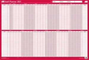 Image of Sasco Unmounted Staff Planner 2021 BX10