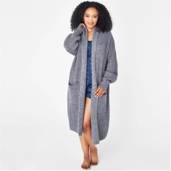 Image of Biba Longline Cosy Cardigan - Grey