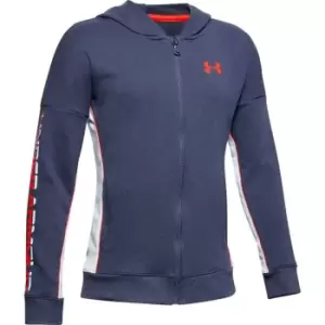 Image of Under Armour Rival Terry Full Zip Jacket Junior Boys - Blue