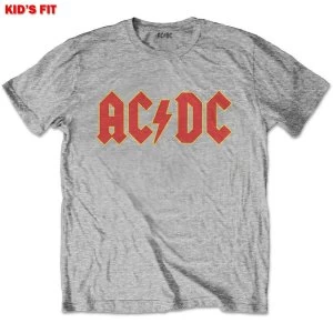Image of AC/DC - Logo Kids 9 - 10 Years T-Shirt - Grey