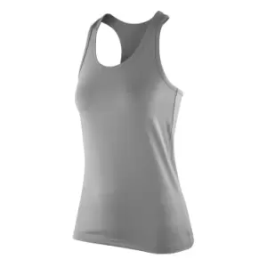 Image of Spiro Womens/Ladies Impact Softex Sleeveless Fitness Vest Top (XL) (Cloudy Grey)