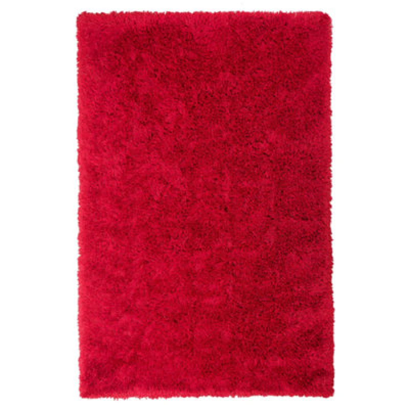 Image of Beliani Shaggygy Rug Cide Red 140 X 200 Cm
