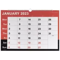 Image of Wirebound Month To View 2023 Calendar A3 KFYC2323