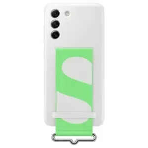 Image of Samsung Galaxy S21 FE 5G Silicone Cover with Strap EF-GG990TWEGWW - White