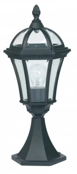Image of Outdoor Pedestal Light Black IP44, E27
