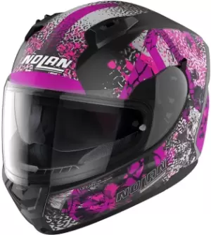 Image of Nolan N60-6 Eufor Helmet, black-pink Size M black-pink, Size M