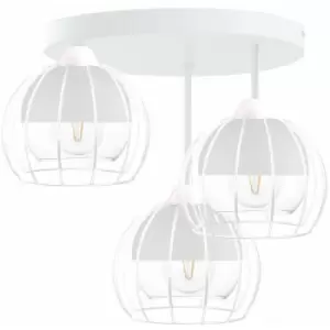 Image of Keter Solo Semi Flush Light White, 30cm, 3x E27