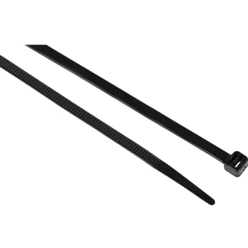 Image of Cable Ties, Black, Assorted Dia. & Length (Pk-600) - Edison