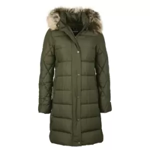 Image of Barbour Womens Daffodil Quilted Jacket Olive 12
