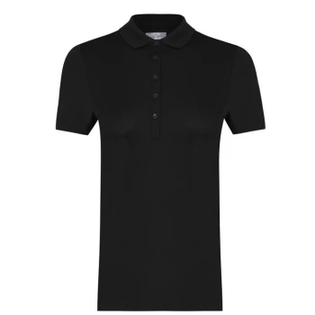 Image of Callaway Essential Micro Polo Shirt Ladies - Caviar