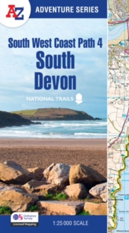Image of South West Coast Path. 4 South Devon. Paperback. By AZ Maps Books