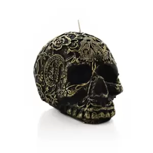 Image of Jacquard Skull Candle