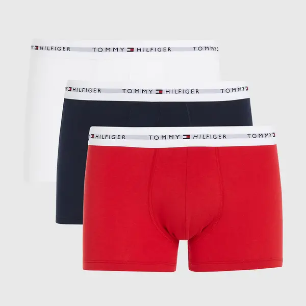Image of Tommy Hilfiger Three-Pack Stretch-Cotton Boxer Trunks - S Multi Underwear and Nightwear male UM0UM027610UB S