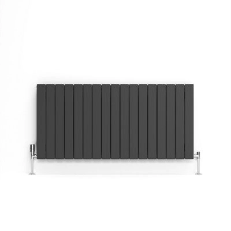 Image of Terma Forte Metallic Grey Hydronic Horizontal Or Vertical Designer 2939Btu Radiator, (W)1254mm X (H)600mm