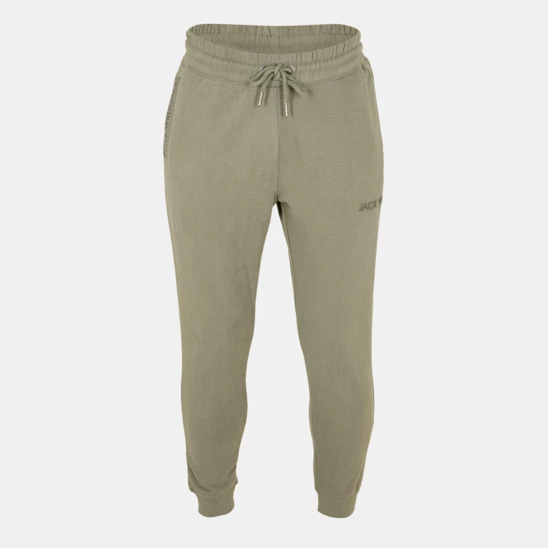 Image of Jack Wills Jacquard Logo Joggers Mens Washed Khaki 09 male XS