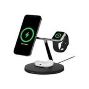 Image of Belkin BOOST CHARGE PRO MagSafe 3-in-1 Wireless Charging Stand 15 Watt - Black