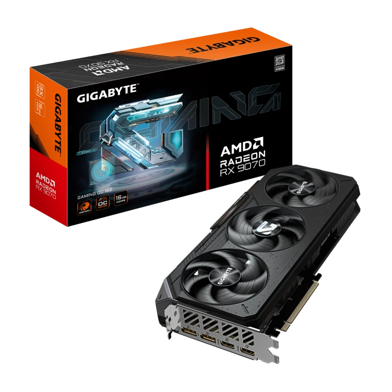 Image of Gigabyte Radeon RX 9070 GAMING OC 16G GDDR6 16GB Graphics Card - GV-R9070GAMING OC-16GD