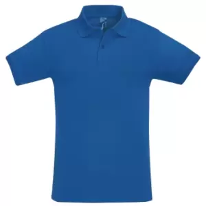 Image of SOLS Mens Perfect Pique Short Sleeve Polo Shirt (S) (Royal Blue)