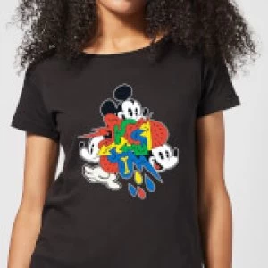 Image of Disney Mickey Mouse Vintage Arrows Womens T-Shirt - Black - S