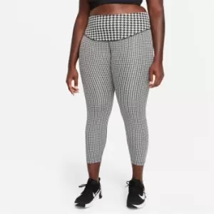 Image of Nike One Icon Clash 7/8 Leggings Womens - White